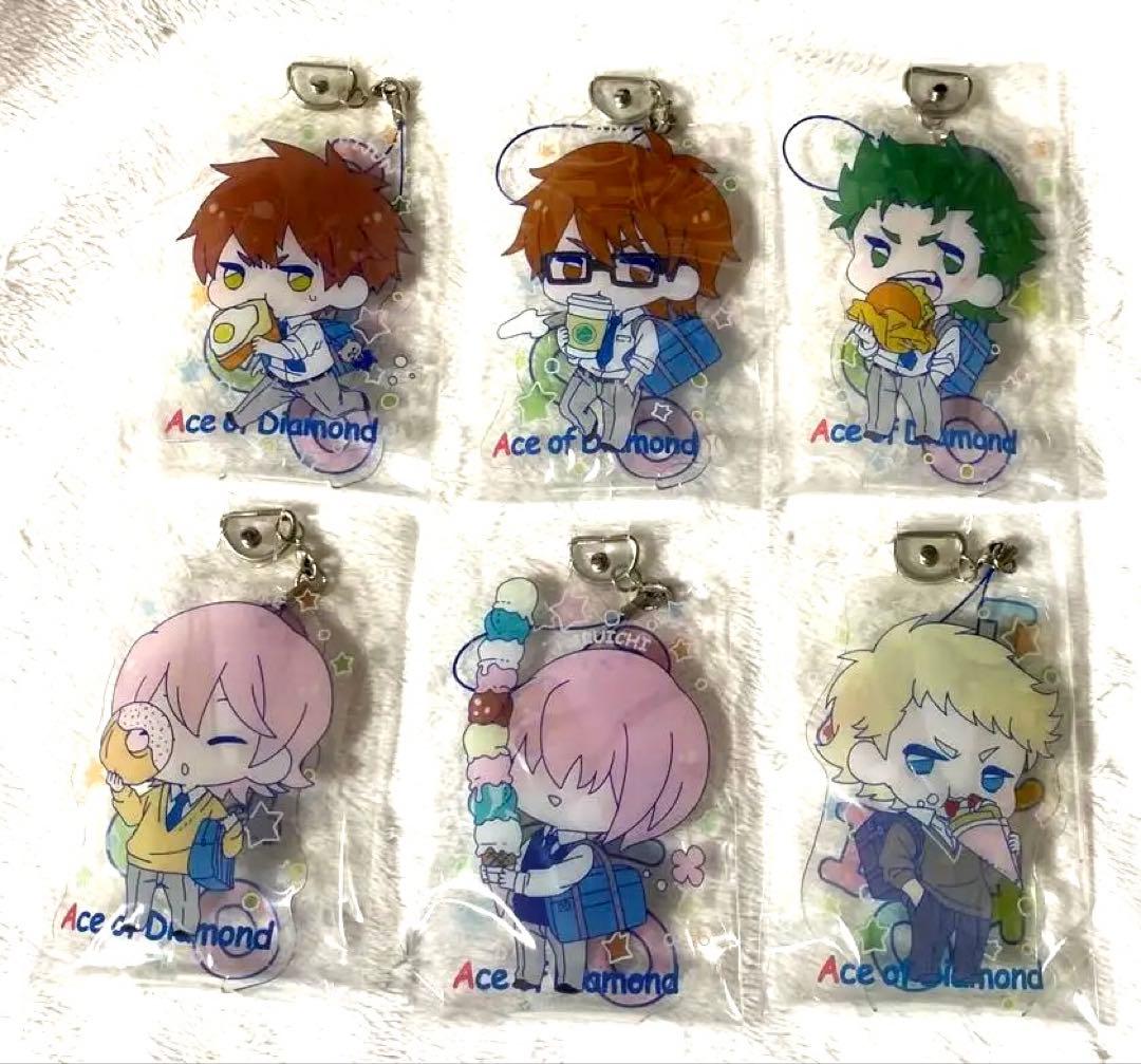 【新品・未使用】ダイヤのA きゃらびにストラップ　BOX 6種　フルコンプ