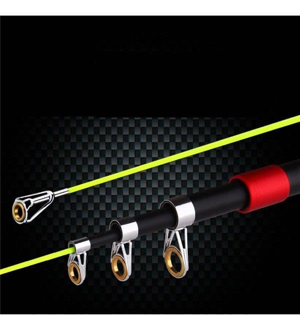 カーボン釣り竿セットスピニングリール コンパクトロッド 硬調2.7M 海釣り