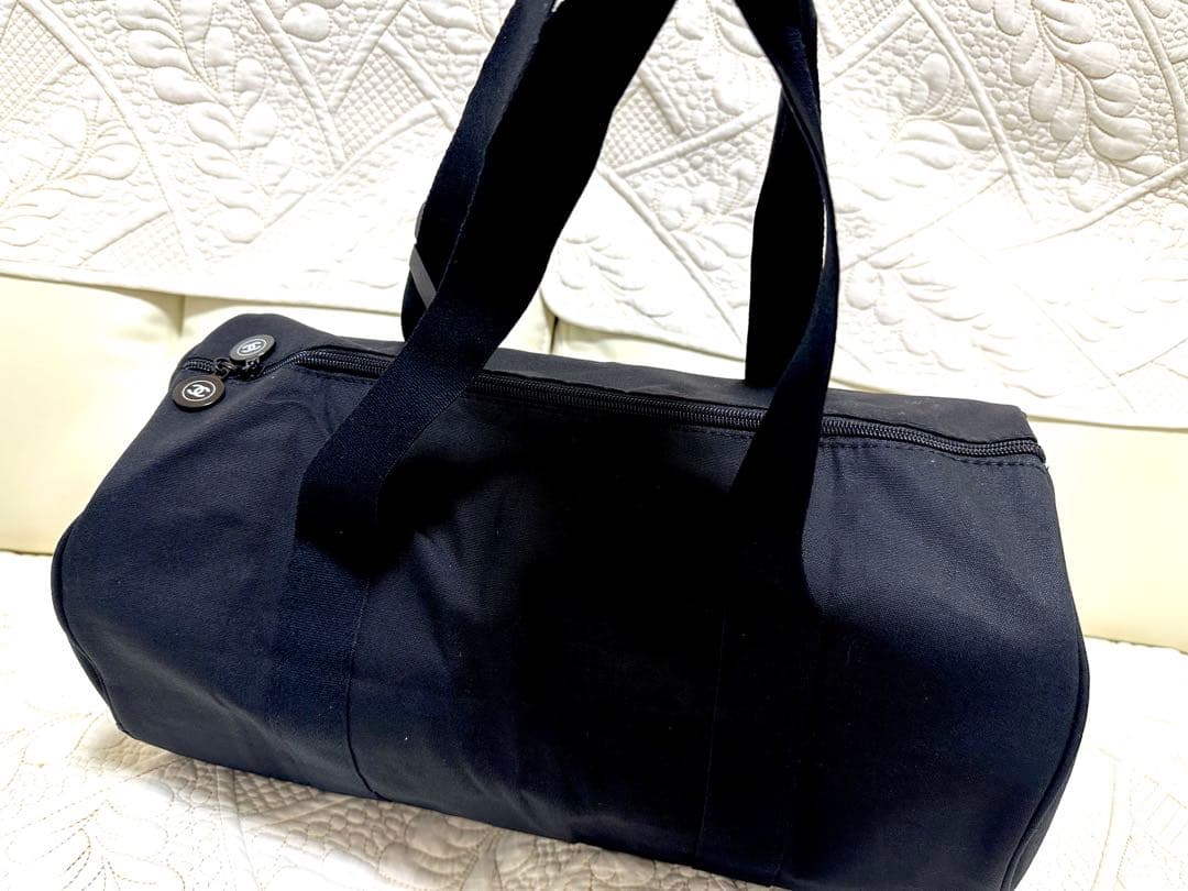 新品CHANEL ノベルティ☆ブラックトートボストンバッグジムバッグ旅行バッグ