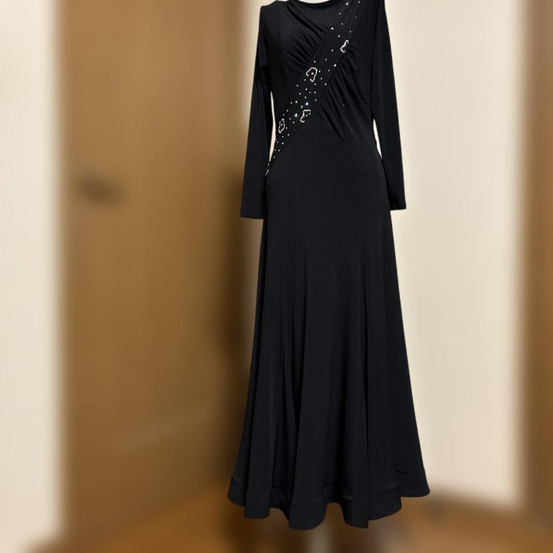 最終クリスマスSALE22222-15000チャコット　M 社交ダンスドレス