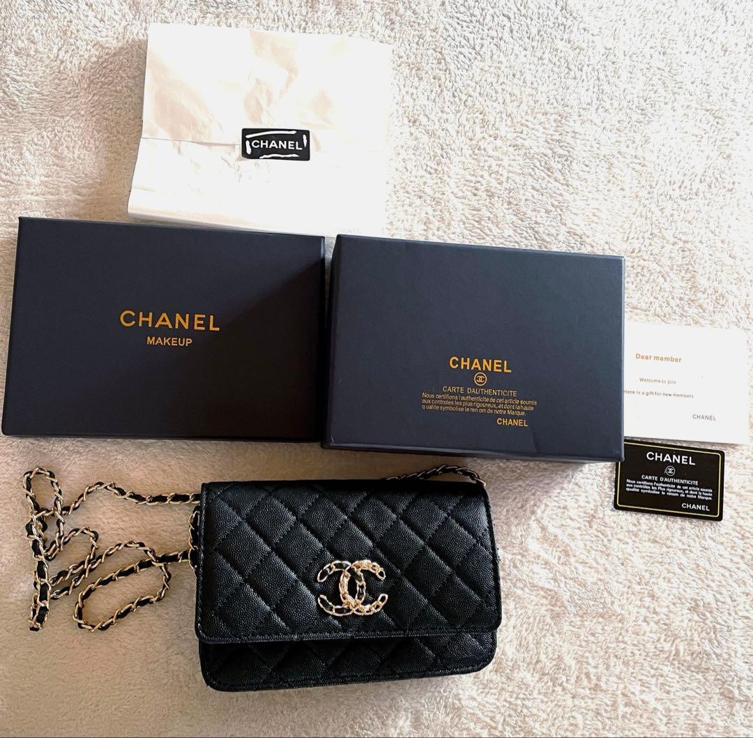 在庫ラスト✨CHANEL チェーンウォレット　キルティングショルダー　ノベルティ