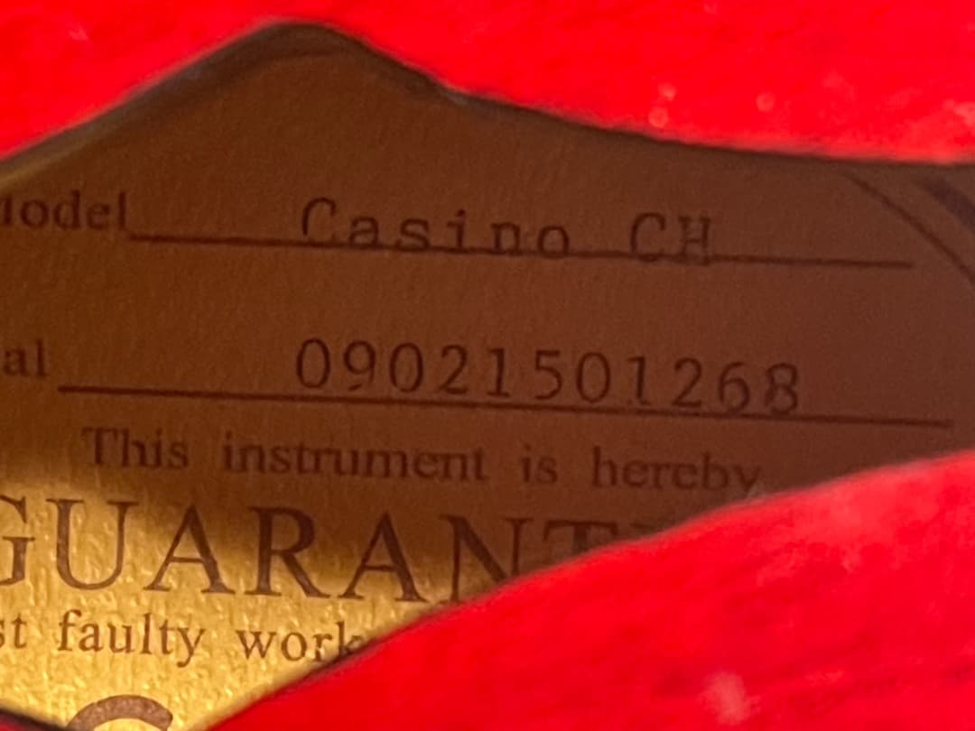 Epiphone casino チェリー(1)