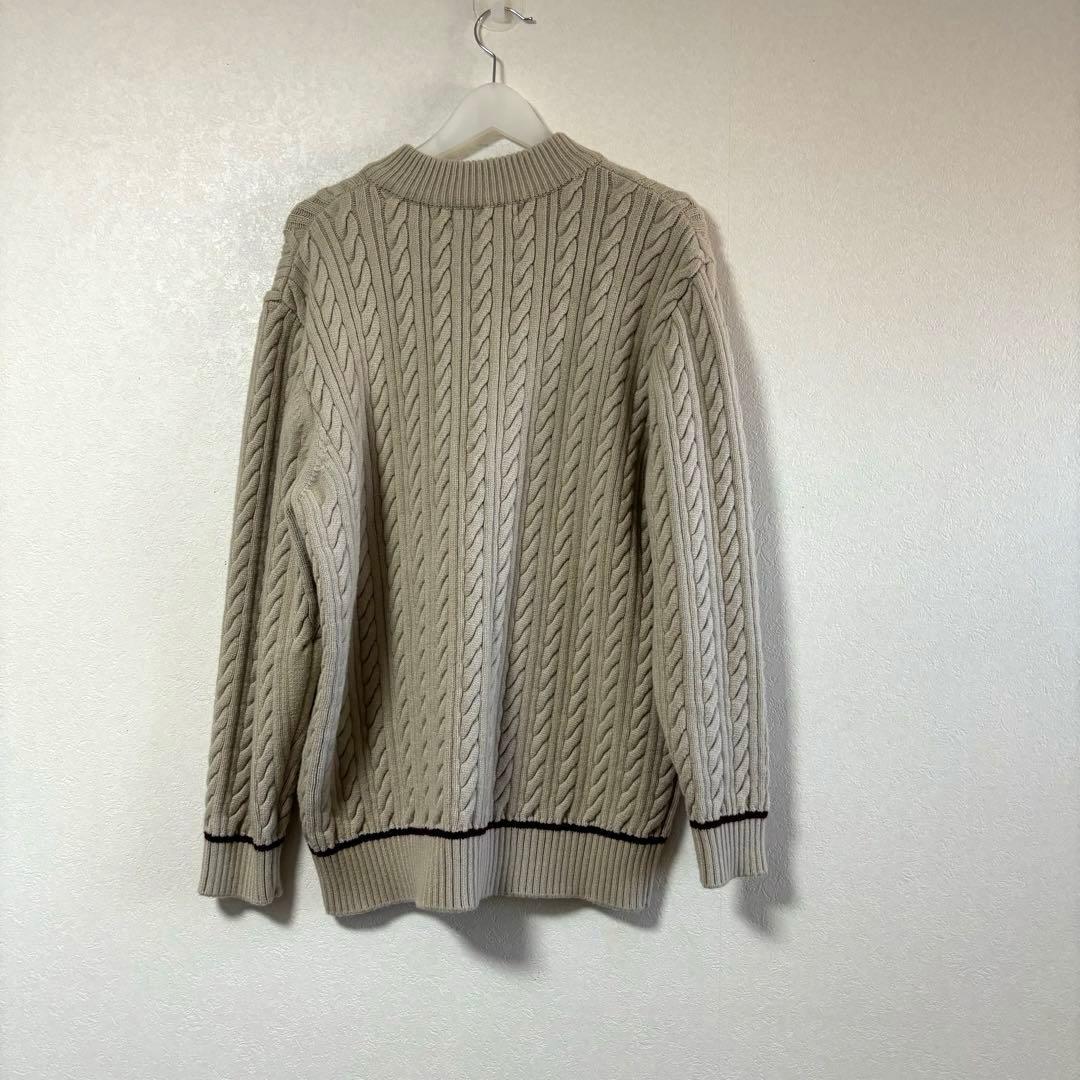 BELLMORE ベルモア　ニット　ゴルフ　ロゴ刺繍　M