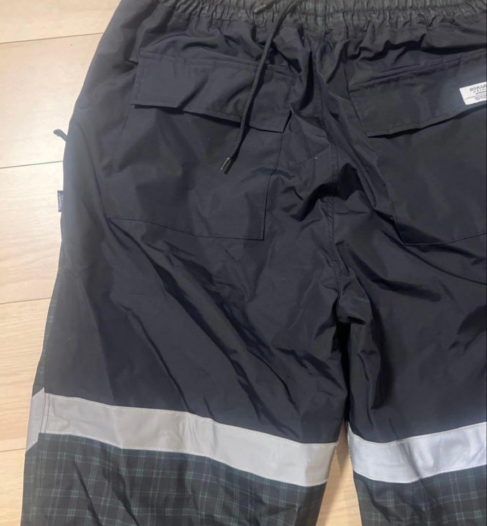 BSRABBIT スノーボードウェア 男性用 ブラック/グリーンチェック