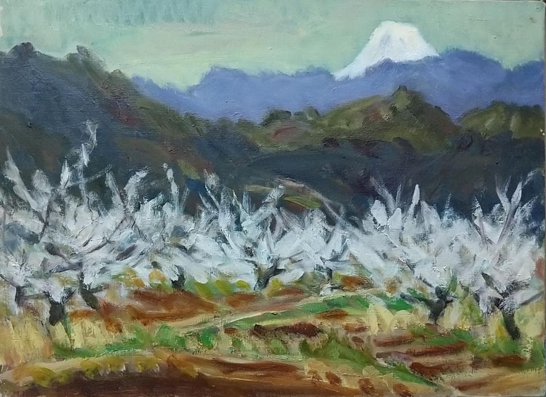 油絵「曽我梅林」 絵画  P8