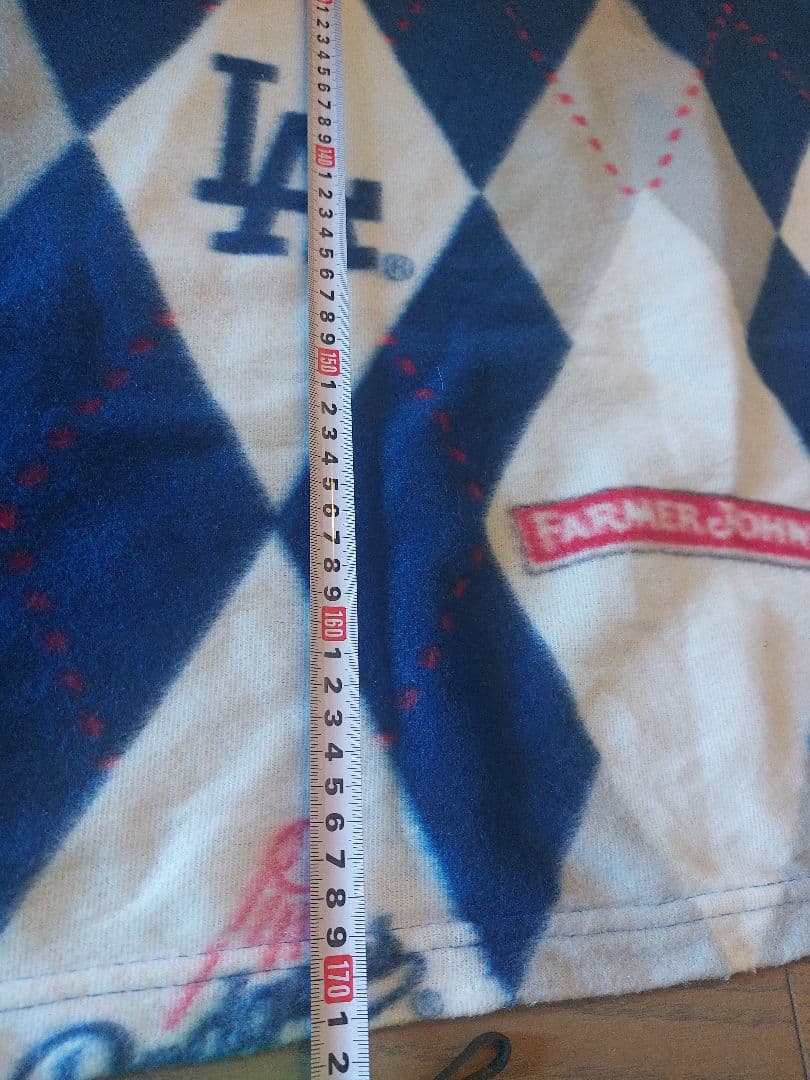 ドジャース　応援グッズ　ひざ掛け