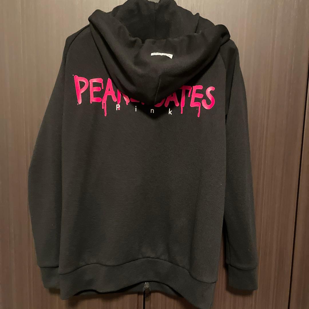 パーリーゲイツ　ピンクパーカー　ブラックサイズ0 ゴルフウェア　かわいい美品❣️