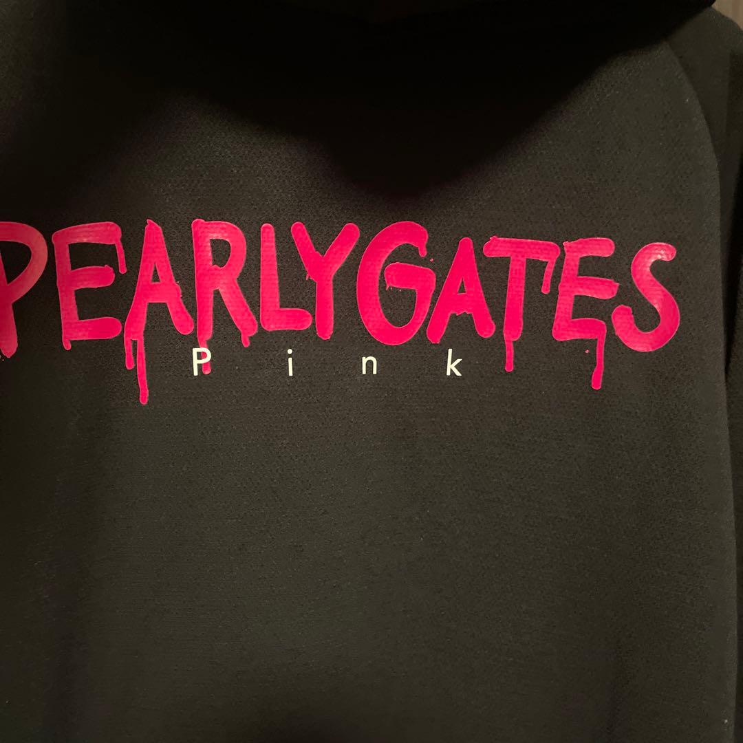 パーリーゲイツ　ピンクパーカー　ブラックサイズ0 ゴルフウェア　かわいい美品❣️