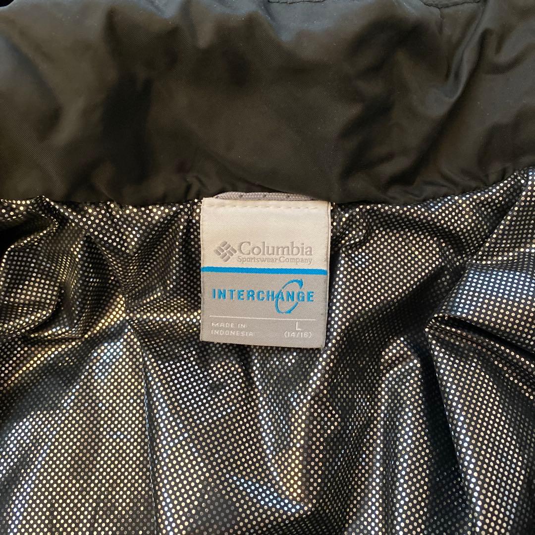 Columbia 子ども用 スキーウェア 黒/白迷彩