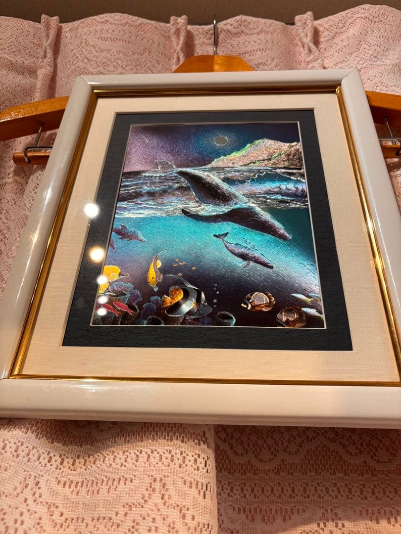 希少！ラッセン　絵　画　立体　複製画