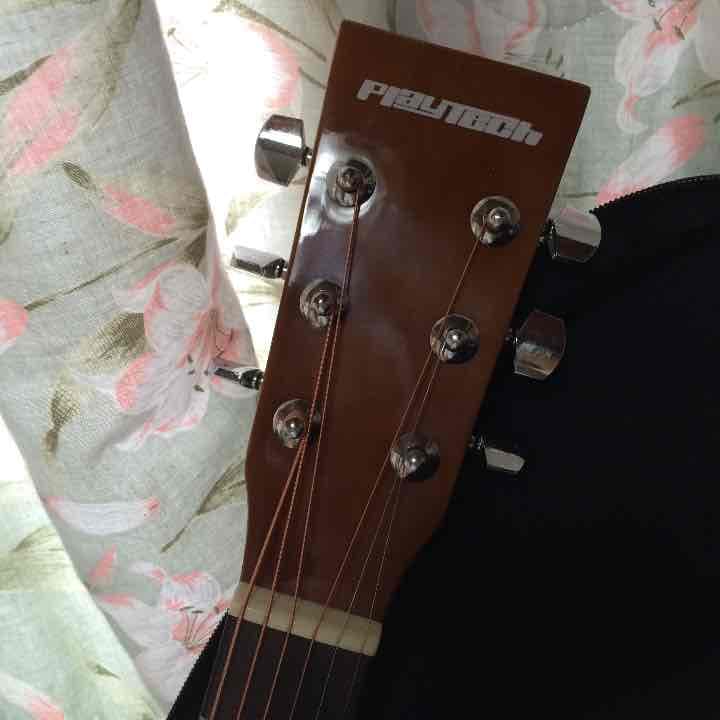 値下げしましたアコースティックギター PLAYTECH D4 ソフトケースセット