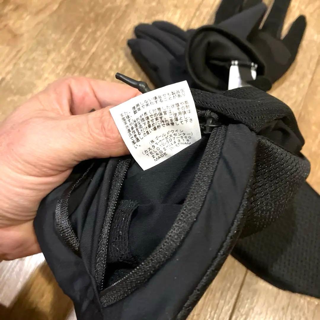 【美品】ノースフェイス　ランニングポーチ・ゴアテックス手袋（Ｌ）