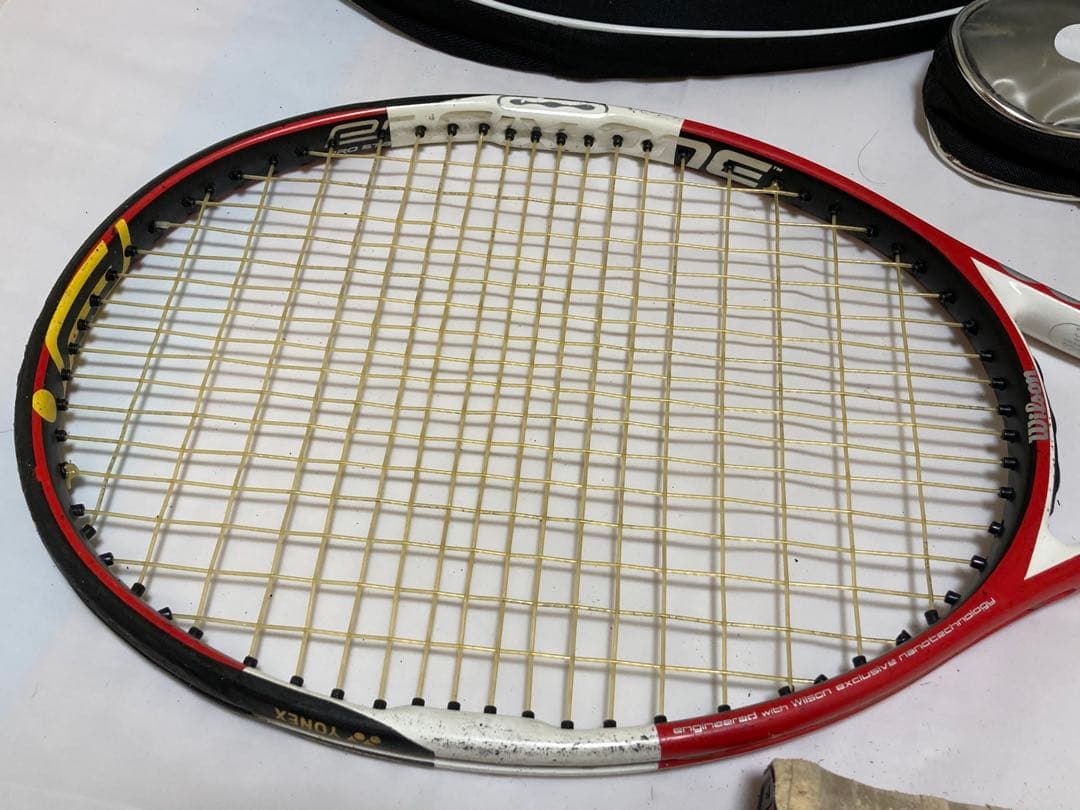 ［ピンクの猫］Wilson テニスラケット　nSIX-one 95 2本