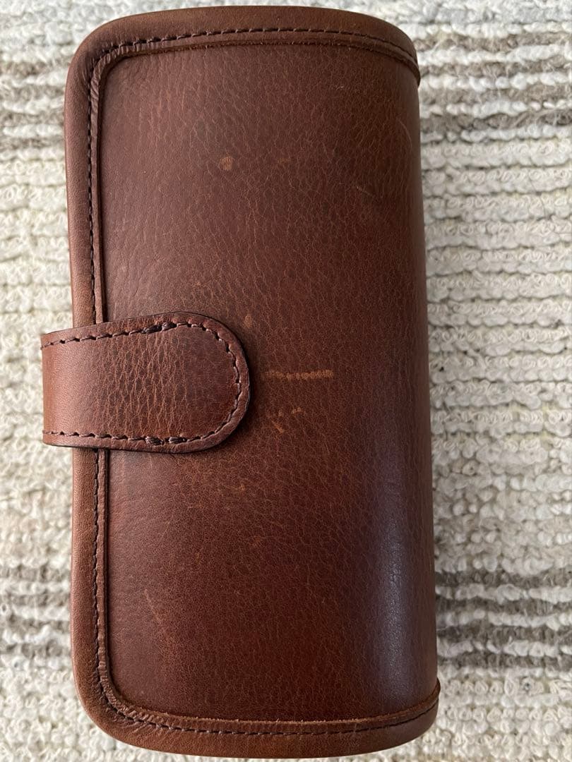 インダストリア　オムレット　６本差し　ペンケース　ダークブラウン