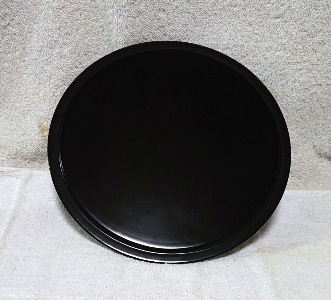 茶道具ギヤマン平水指し黒い漆蓋付きA479