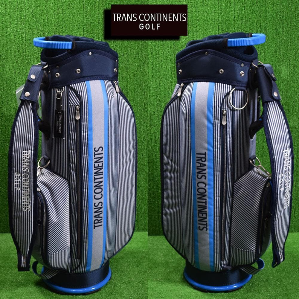 TRANS CONTINENTS/ゴルフ キャディバッグ 9型【ネイビー】新品！