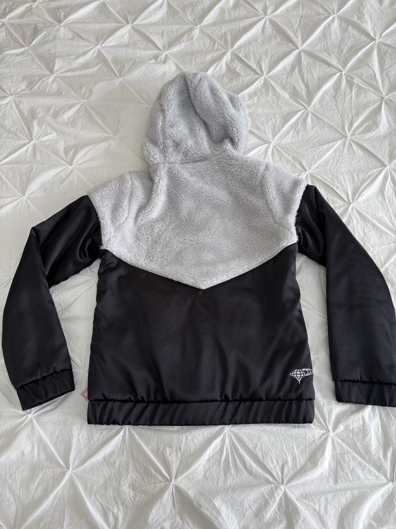 BEAMS GOLF ボア切替サテンブルゾン フード付き ビームスゴルフ アウタ