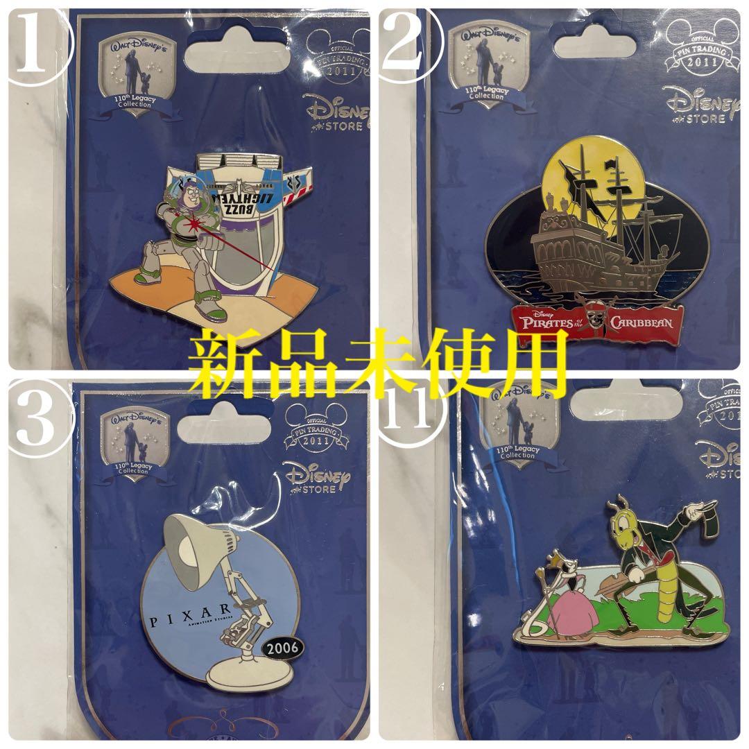 新品❣️ ウォルトディズニー　110周年　レガシーコレクション　ピンバッジ　①番