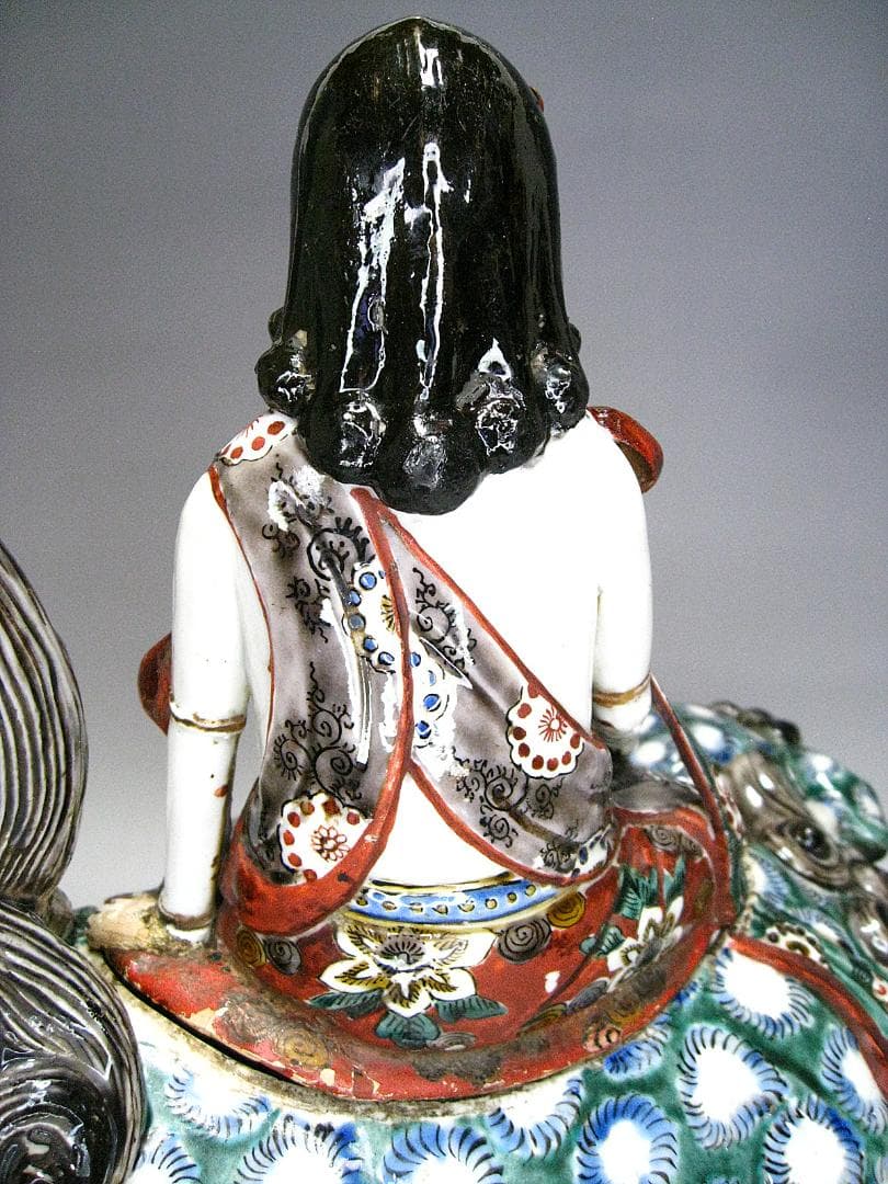 #江戸期 #古九谷 #色絵 #文殊菩薩像香炉 #茶道 #香道 #仏教美術 #古玩