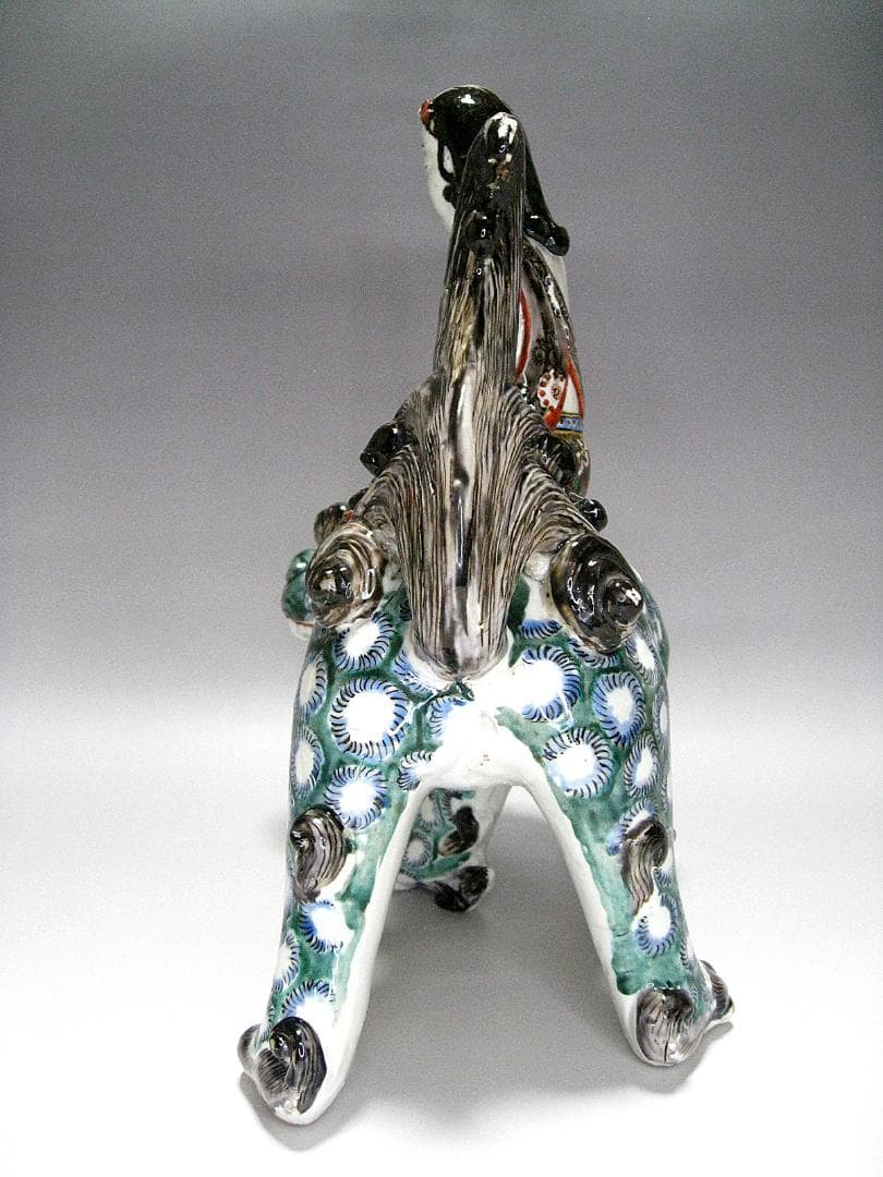 #江戸期 #古九谷 #色絵 #文殊菩薩像香炉 #茶道 #香道 #仏教美術 #古玩