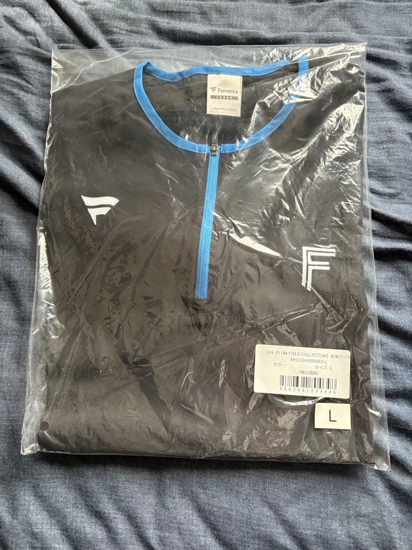 北海道日本ハムファイターズ オンフィールドジップジャンパー（半袖） Lサイズ