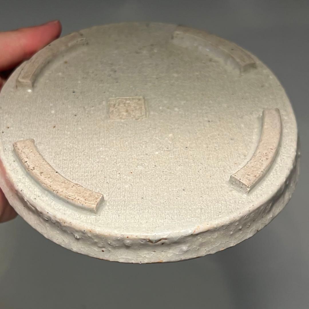 819.佐野大助 心山 染付雲竜水盤 盆栽鉢 植木鉢 17*14.7*2.2cm