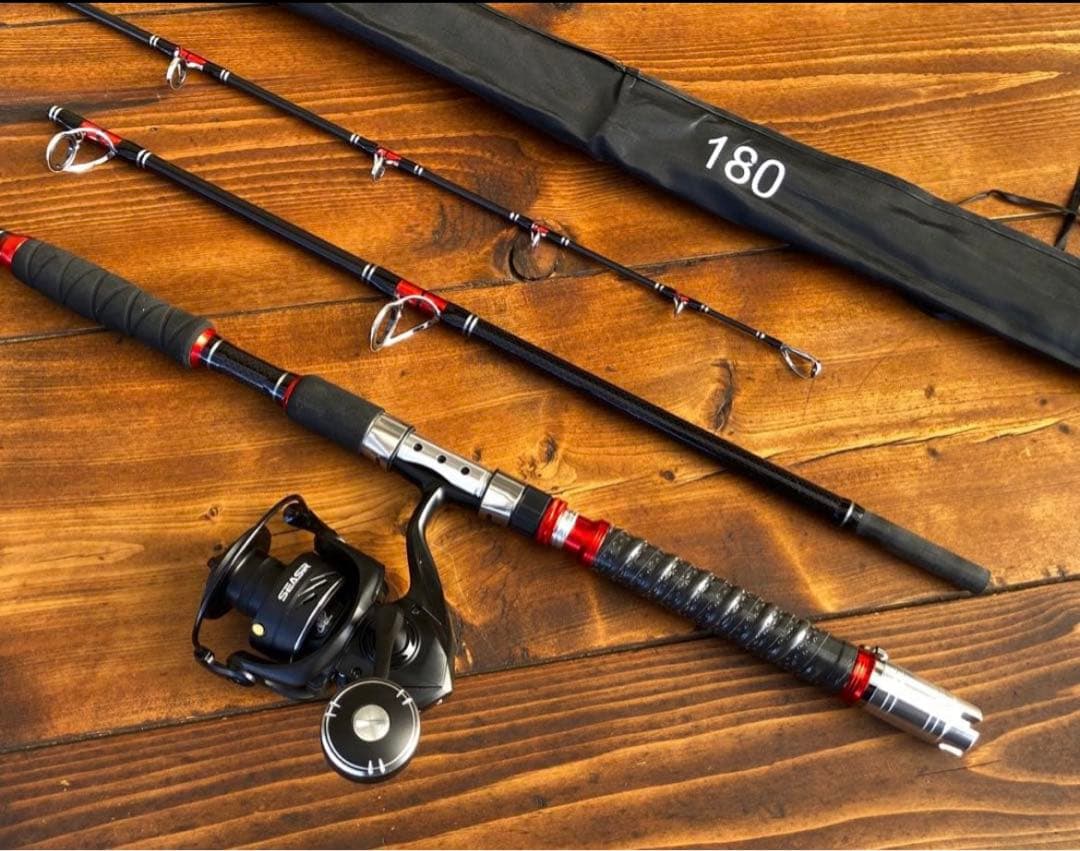 大幅値引き中‼️新品　釣り竿セット　ジギングロッド　船釣り　3ピースパックロッド