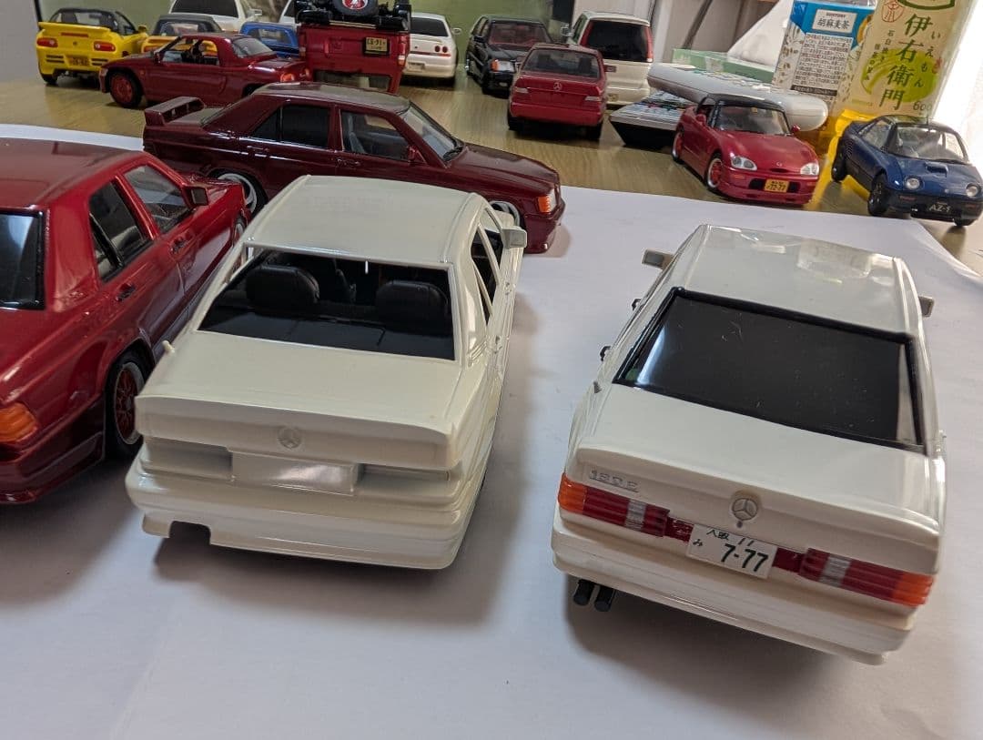 1/24、組み立て済、ベンツ190E ジャンク、5台セット
