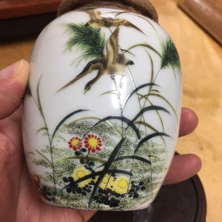 茶缶 粉彩 茶膏 清時代 中国美術 乾隆