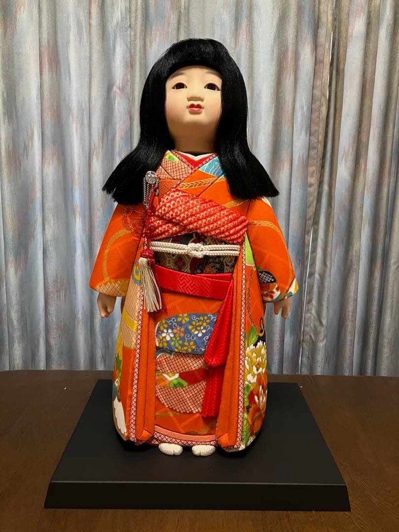 人形の町岩槻の職人さん製作 和装女児 木目込人形 箱入り