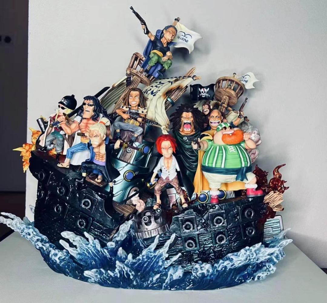 ワンピース YZ 赤髪海賊団 EX版 9点 ガレージキットスタチュー フィギュア