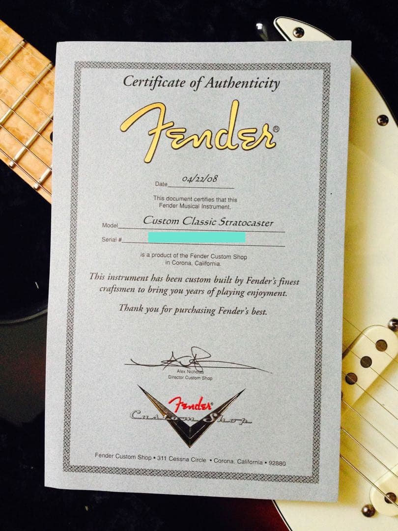Fender custom shop stratocaster バーズアイ