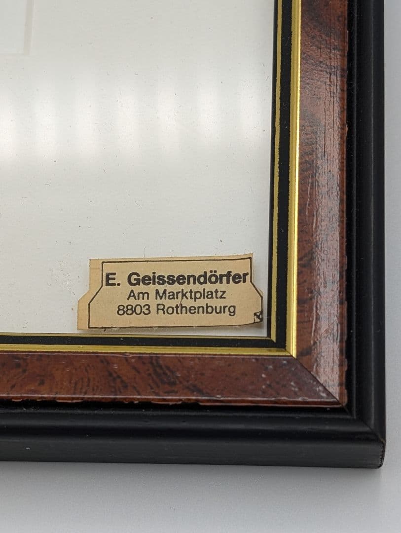 ドイツの E. Geissendorfer作 ローテンブルク 時計塔