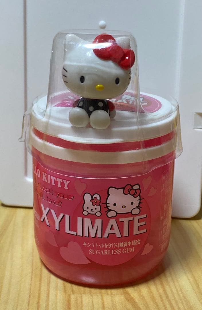 レア 平成レトロ キティ フィギュア付きガムボトル ケース