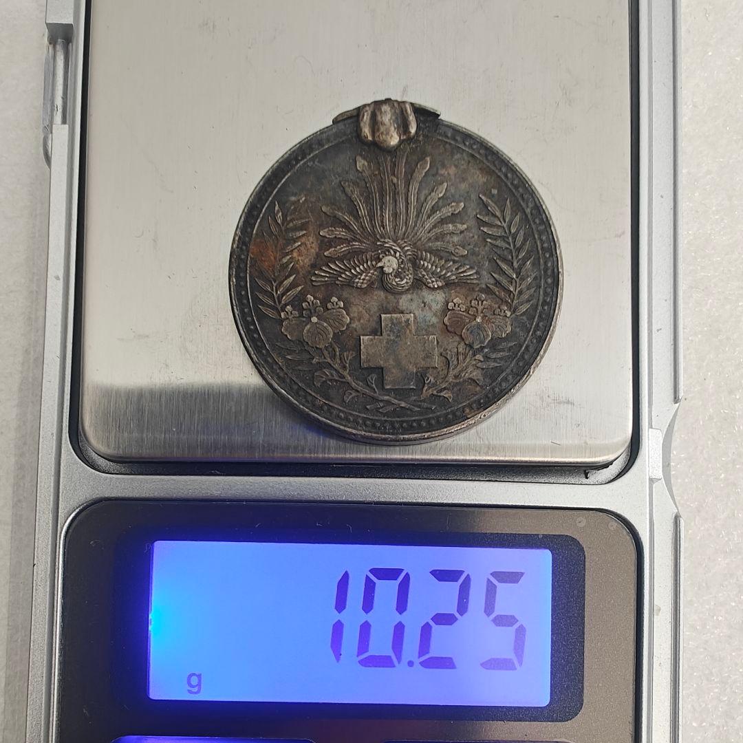 銀製 勲章 大禮記念章 日本赤十字社 記章 徽章 記念メダル アンティーク