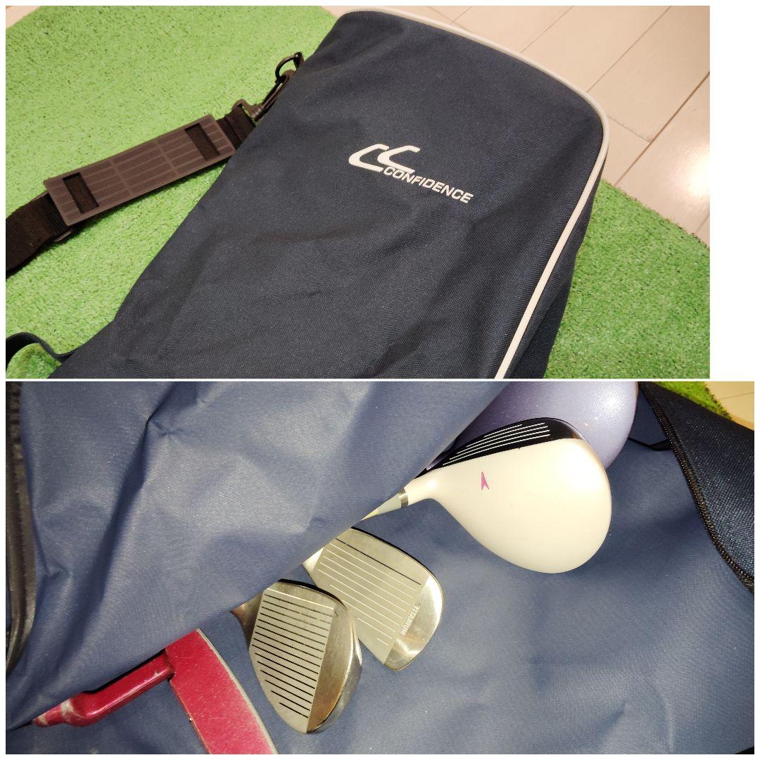 中古レディース/5本/つるやゴルフ他　レディースゴルフ初心者セット/クラブケース