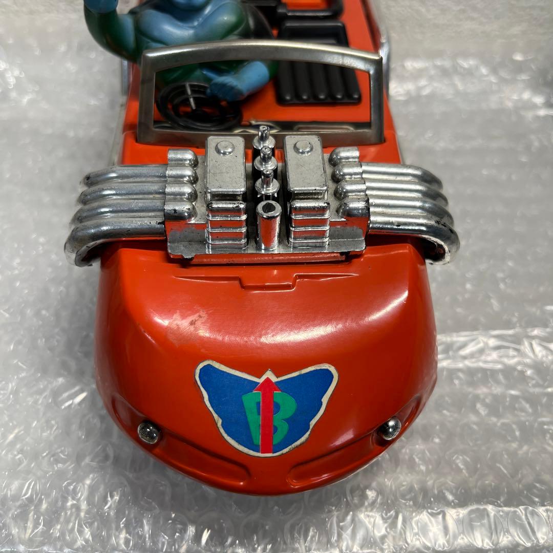 ⚠️美品　当時物　走る！マッハロッド　ブリキ　超人バロムワン　ボップ　ポピー製