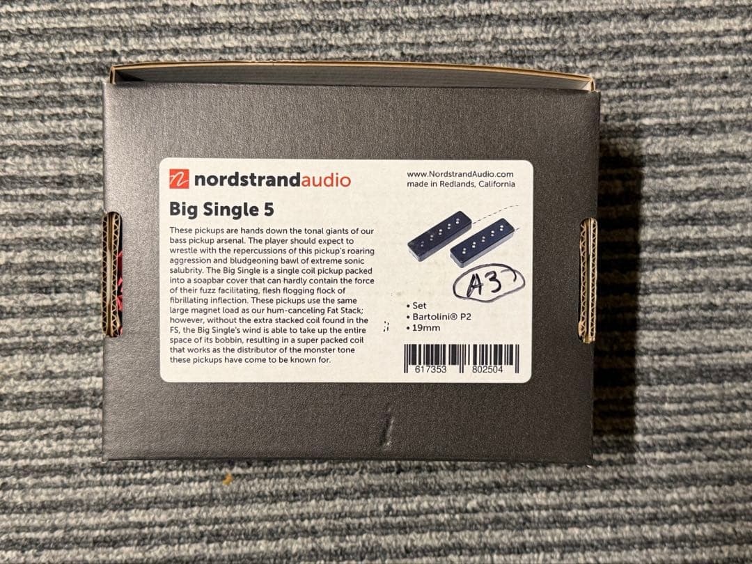 ベース NORDSTRAND Big Single 5 Set 19mm P2 A3