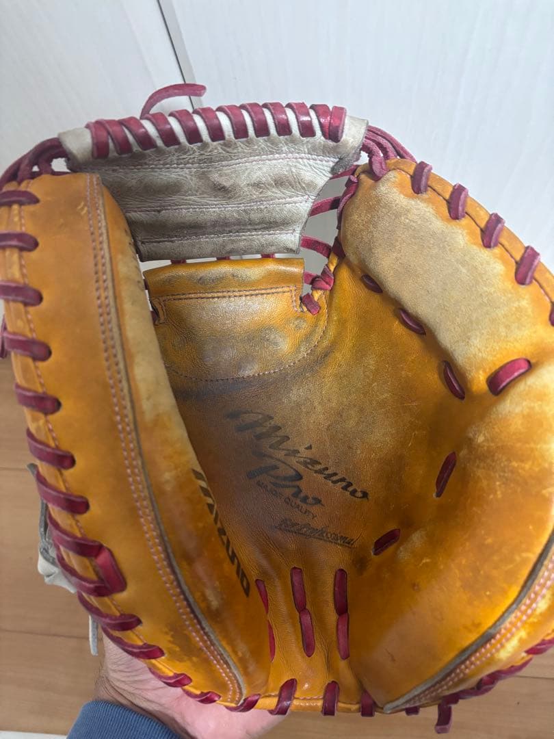 プロ支給品　実使用　中村武志　中日ドラゴンズ　ミズノプロ キャッチャーミット