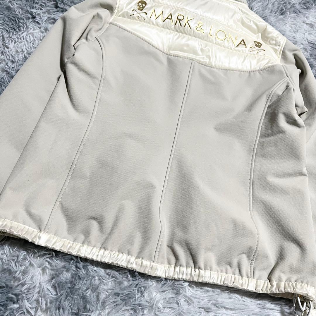 MARK&LONA 中綿フリースジャケット　ナイロン　切替　ブルゾン　38