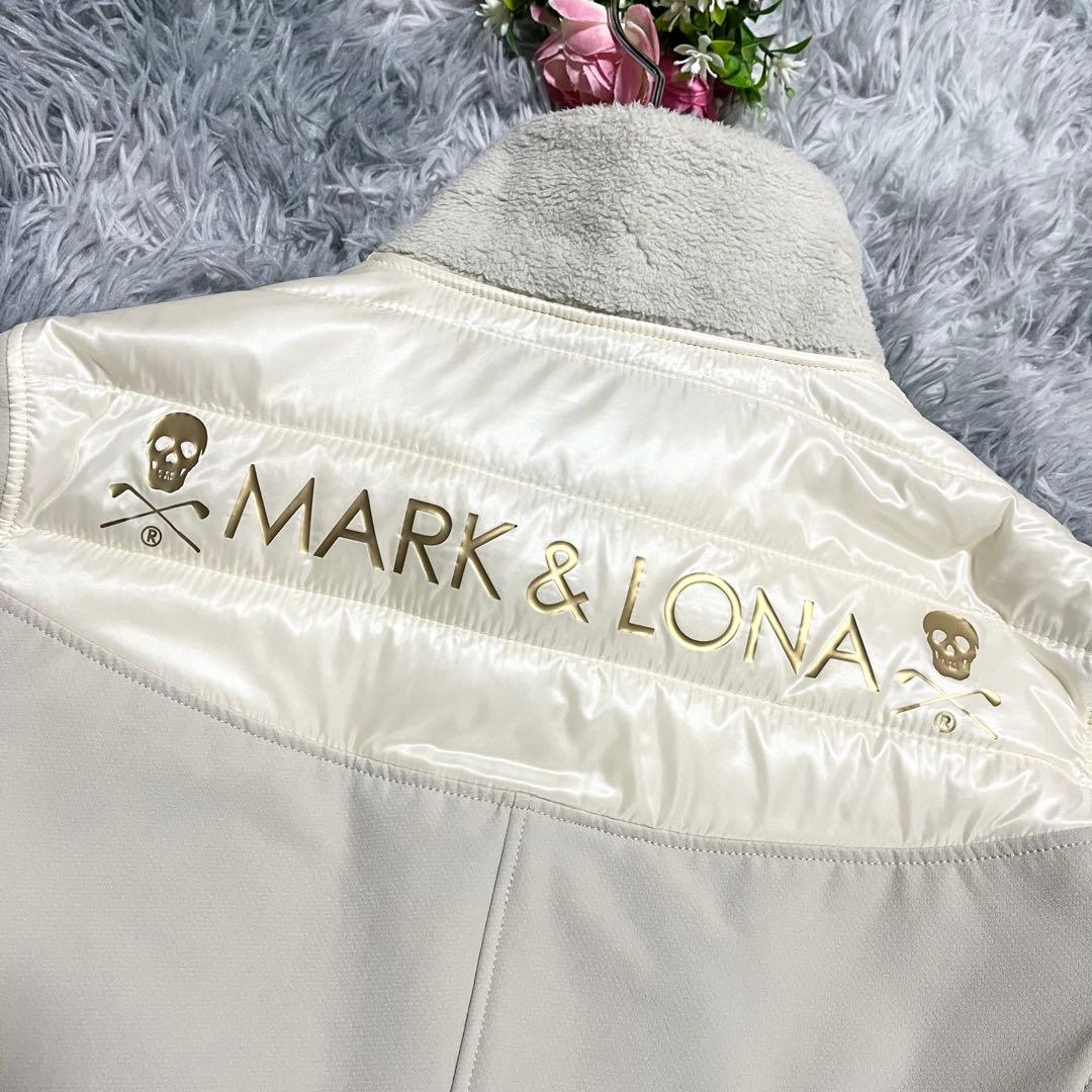 MARK&LONA 中綿フリースジャケット　ナイロン　切替　ブルゾン　38