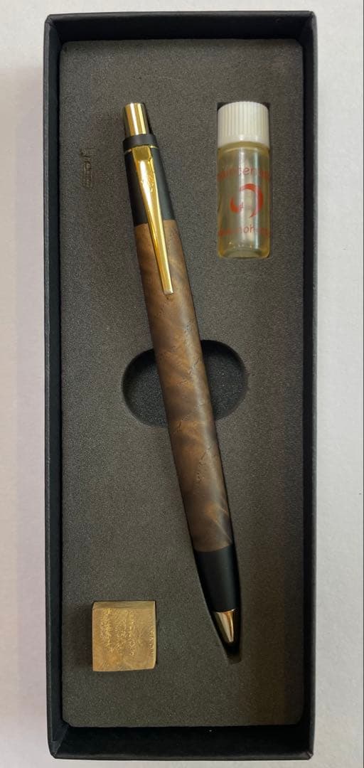 野原工芸 栗上杢 ゴールド金具 シャーペン