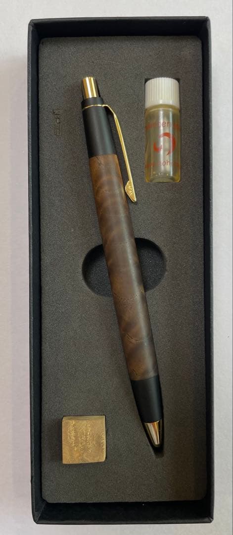 野原工芸 栗上杢 ゴールド金具 シャーペン