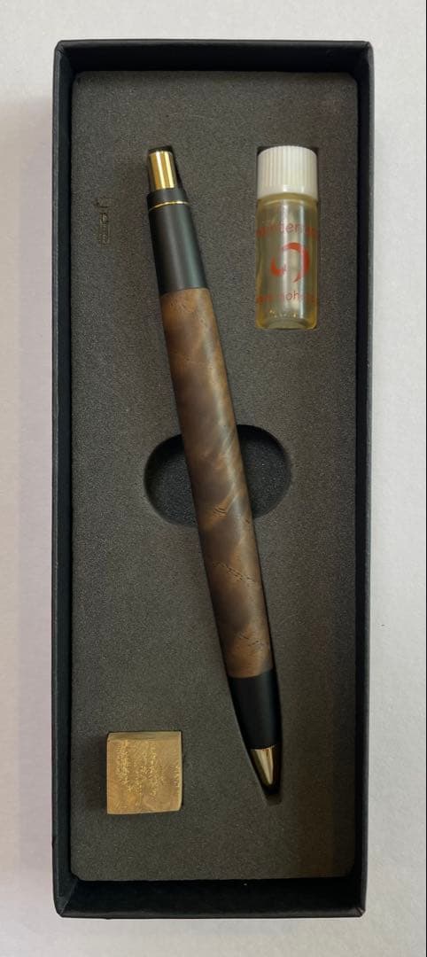 野原工芸 栗上杢 ゴールド金具 シャーペン