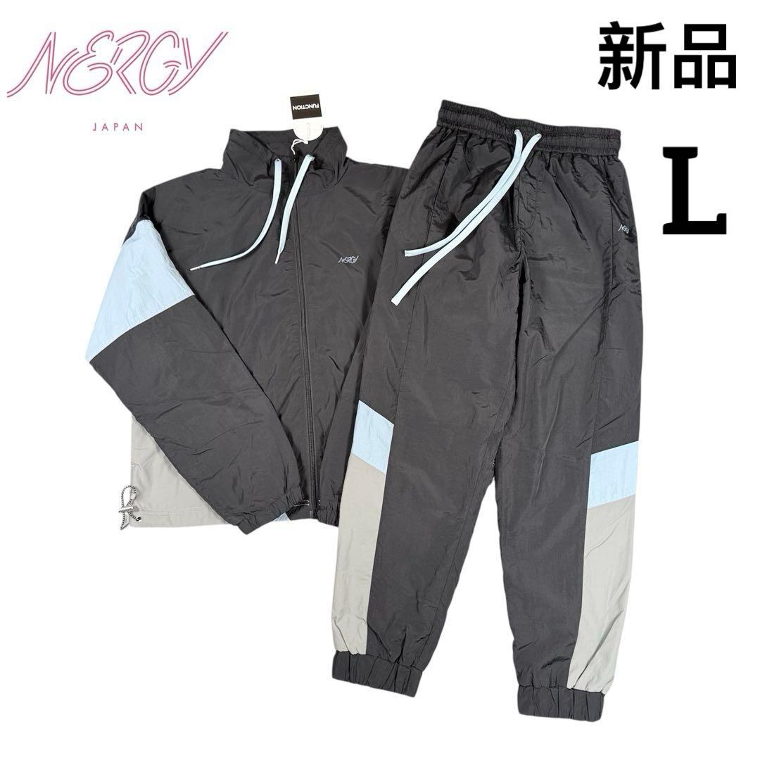 NERGY JAPAN ウィンドブレーカー 裏トリコット 上下セット ヨガウェア