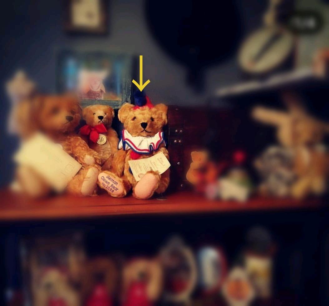 緑ハーマン　テディベア　ヴィンテージ