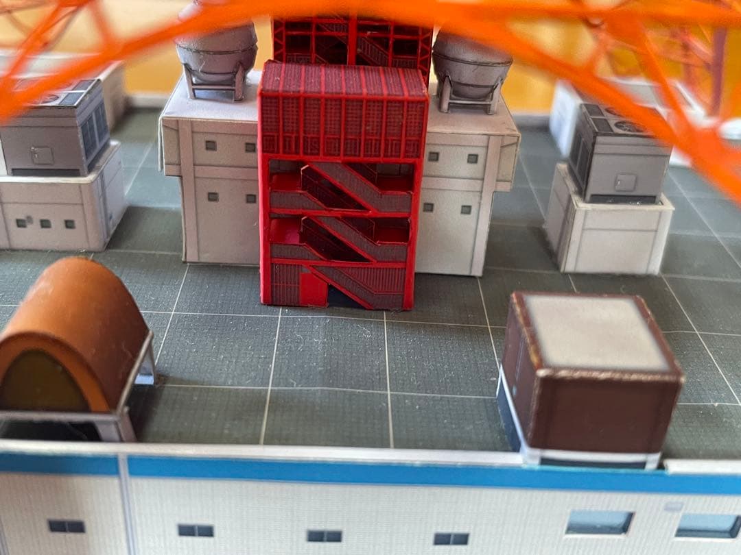 東京タワーペーパークラフト完成品1/500スケール　模型　プラモ　ランドマーク