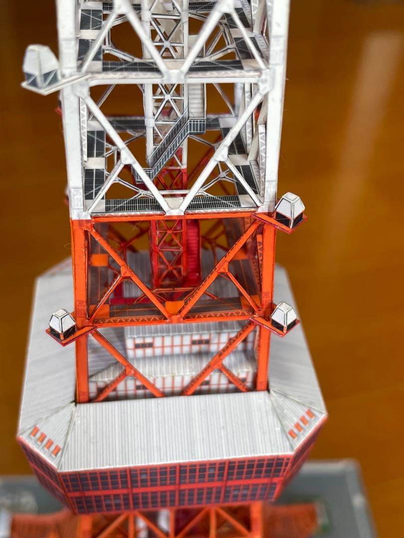 東京タワーペーパークラフト完成品1/500スケール　模型　プラモ　ランドマーク