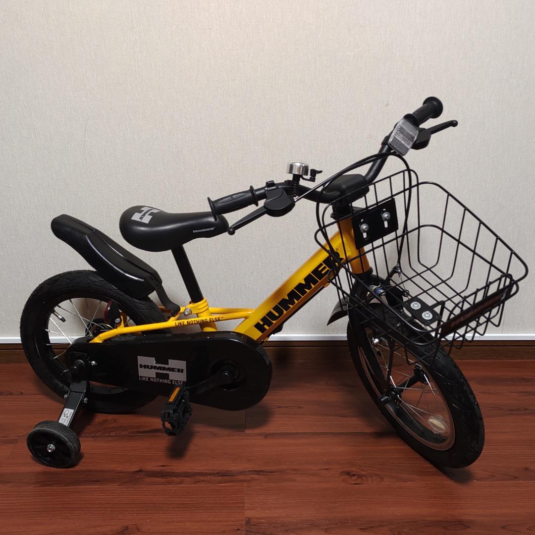 【子ども用自転車】ハマーキッズ14インチTZ イエロー　ヘルメットおまけ付き！