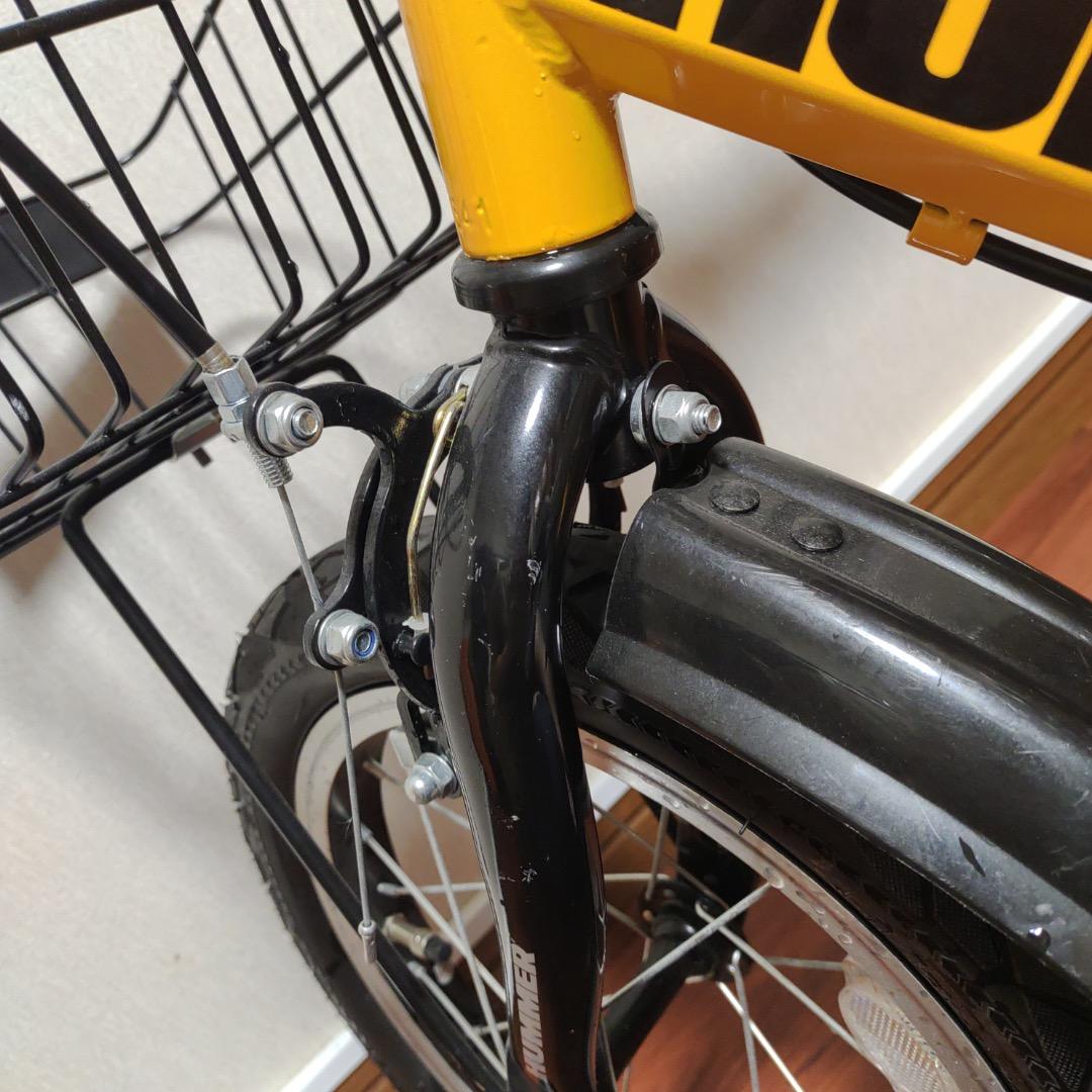 【子ども用自転車】ハマーキッズ14インチTZ イエロー　ヘルメットおまけ付き！